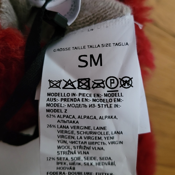 NWT MAX MARA WOOL SILK TEDDY MITTENS GLOVES - Picture 9 of 11